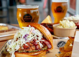Left Coast Brewing Opens in Irvine with Booze and BBQ!